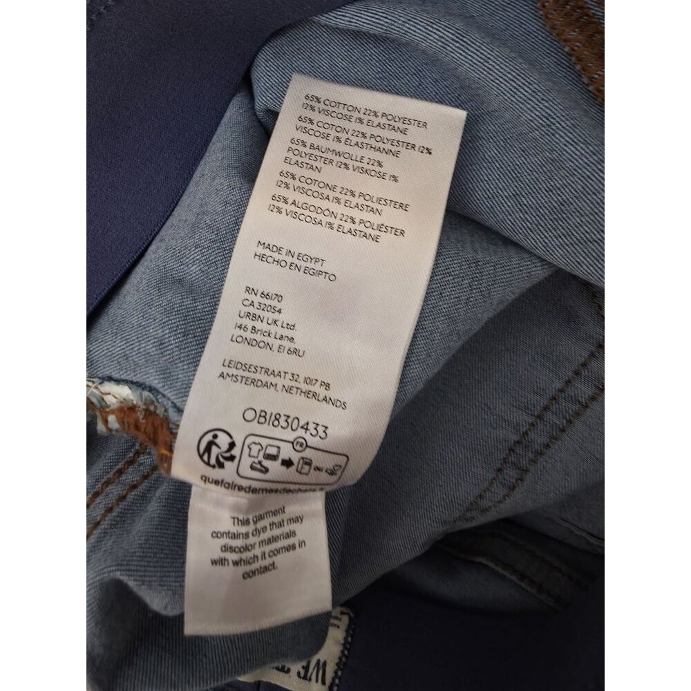 Free People We The Free PENNY Blue Pull-On Stretch Denim Flare Jeans Size 26 - Picture 7 of 8